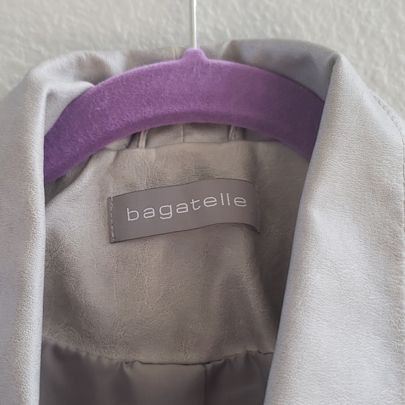 Bagetelle grey faux leather jacket - Picture 2 of 13